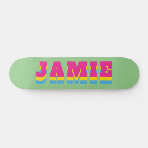Skate Nome Personalizado do Sinalizador do Orgulho Panse