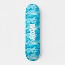 Nome Personalizado Nuvens Céu Azul Sonhador Estéti