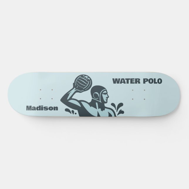 Skate Nome Personalizado Pólo Aquático (Horz)