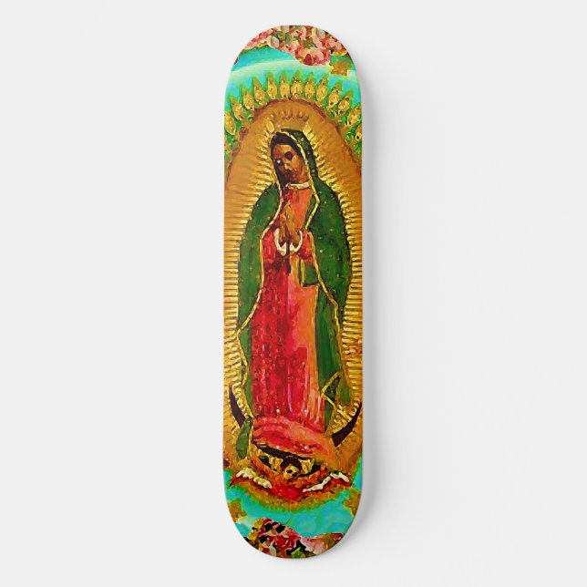 Skate Nossa Virgem Maria mexicana do santo da senhora (Frente)