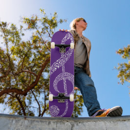 Skate Notas Brancas Simples E Modernas De Tremores Claro