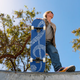 Skate Notas Brancas Simples E Modernas De Tremores Claro
