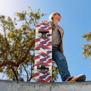 Skate nova textura romântica vermelha de brincar trovão