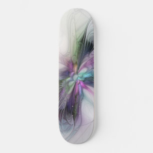 Skate Nova Vida, Fantasia Colorida de Arte Fractal Abstr