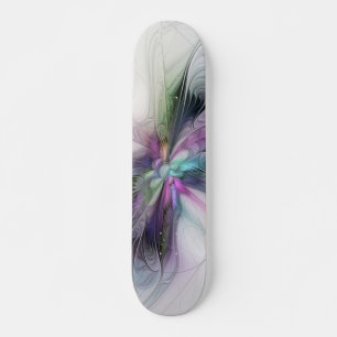Skate Nova Vida, Fantasia Colorida de Arte Fractal Abstr