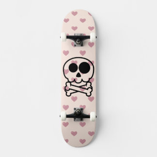 Skate NOVO - Coração de Amor Caveira Cartoon
