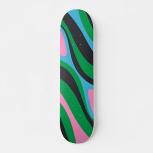 Skate Novo padrão de Abstrato do Groove Trippy Retro