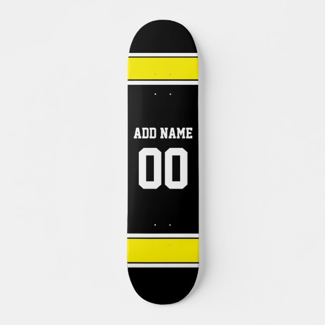 Skate Número de Nome Personalizado de Futebol de Jersey  (Frente)