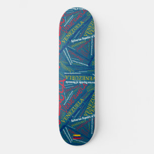 Skate Nuvem de palavras do Orgulho Nacional da Venezuela
