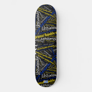 Skate Nuvem de palavras do Orgulho Nacional do Uruguai