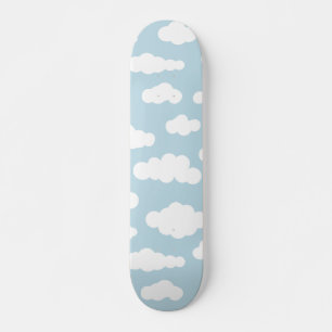 Skate Nuvens De Pastel Azul-Bebê-Estético E Branco
