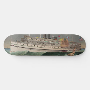 Skate NY Voyage Grand PaddleWheel Steamboat O Peregrino