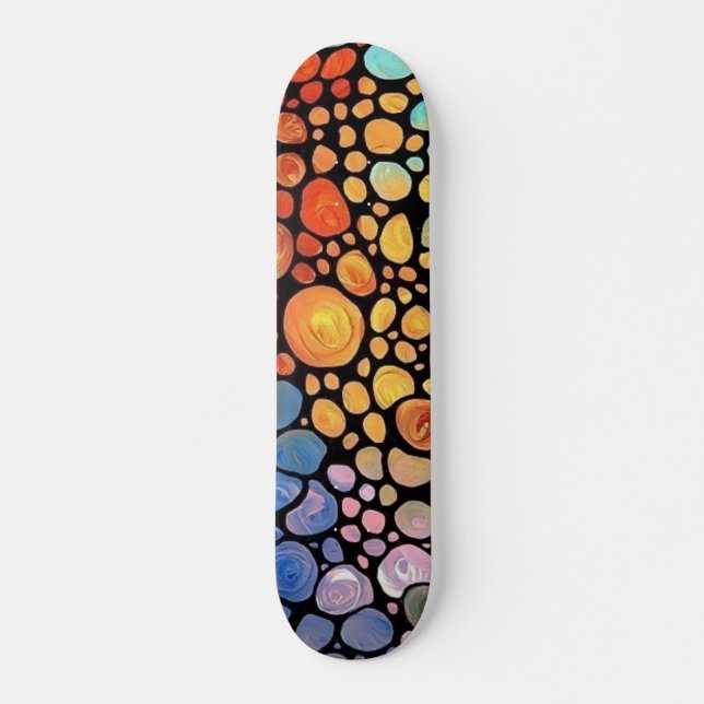 Skate o abstrato circunda a plataforma (Frente)