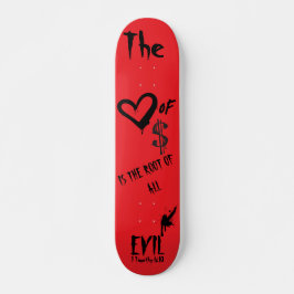 Skate O amor do Mau de Money Red Doodle Christian