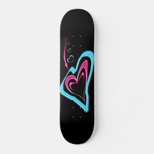 Skate O amor é um rastro de corações