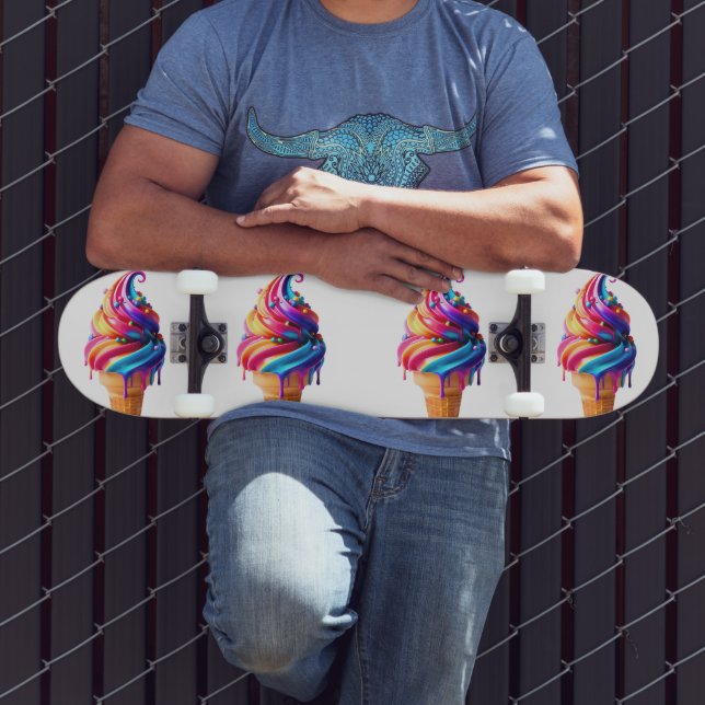 Skate O clássico vibrante cone de sorvete da SlipperyJoe (Ao ar livre 3)