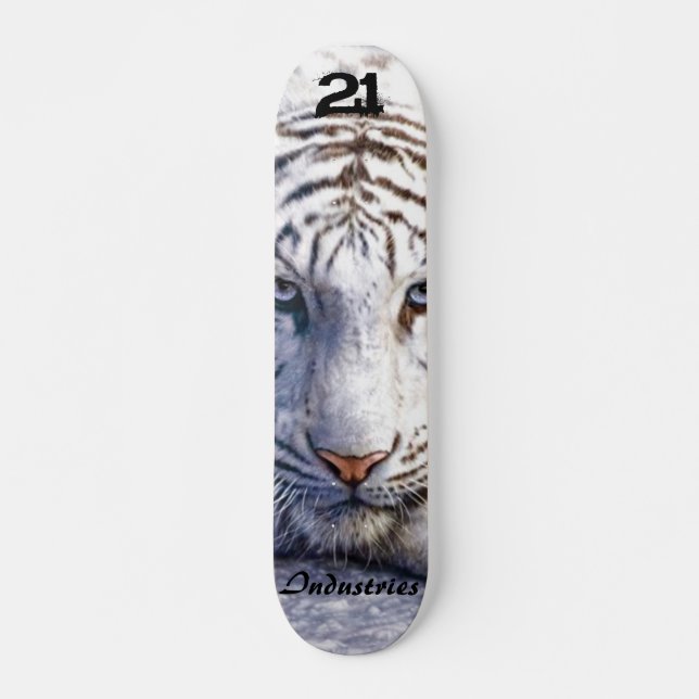 Skate O conselho branco do tigre (Frente)