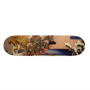 Skate O conselho de combate do tigre do samurai