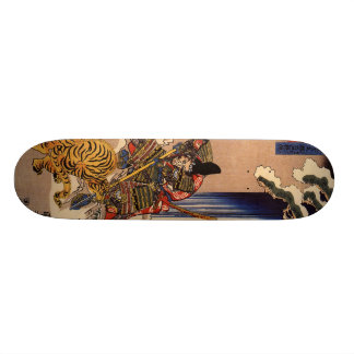 Skate O conselho de combate do tigre do samurai