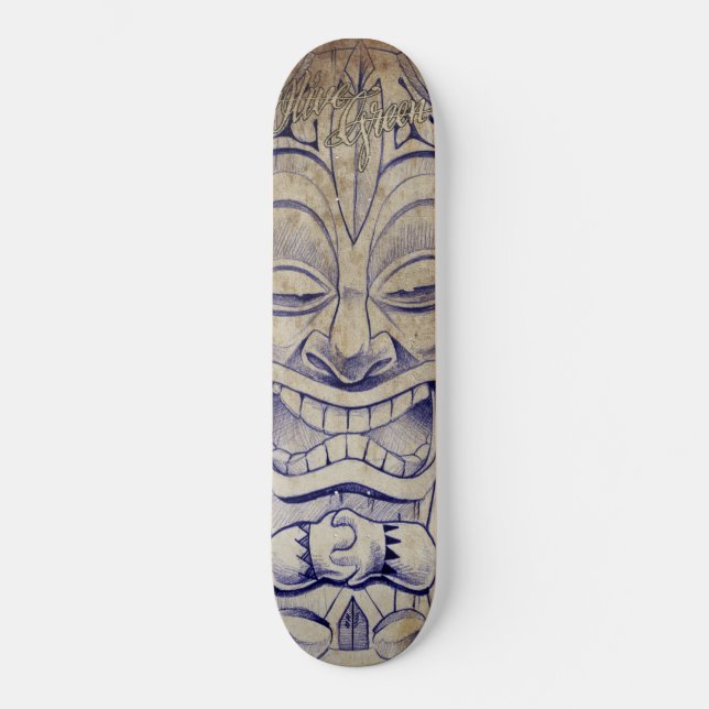 Skate O conselho do tatuagem de TIKI (Frente)