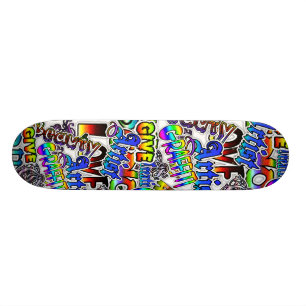Skate O conselho do texto dos grafites