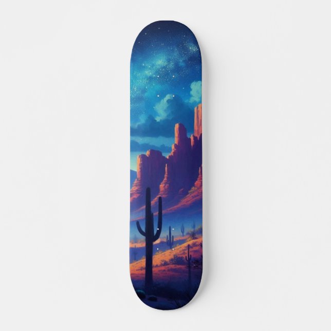 Skate O Deserto à noite a sudoeste (Frente)