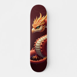 Skate O dragão serpente dourado. 