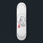 Skate O empoderamento das mulheres é o futuro feminista<br><div class="desc">A trabalho de arte para este skate vem de uma pintura original de mídia mista que eu criei em 2020. Para ver a pintura original siga-me no Instagram @AlyMarieArt. Apoie as mulheres em pequenas empresas quando você comprar este skate!</div>