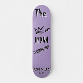 Skate O Rei de Judah Jesus, Purple Doodle Christian