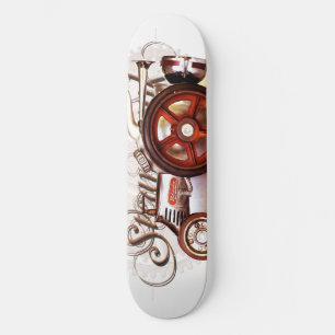 Skate O trator de Steampunk alinha a oxidação do Grunge 