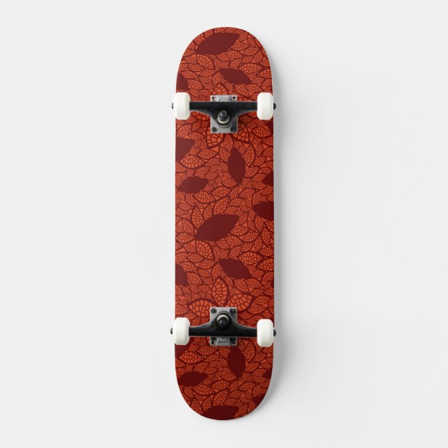 Skate O vermelho deixa o teste padrão na laranja (Frente)