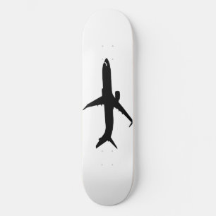 Skate O vôo do preto do avião dos aviões personaliza 
