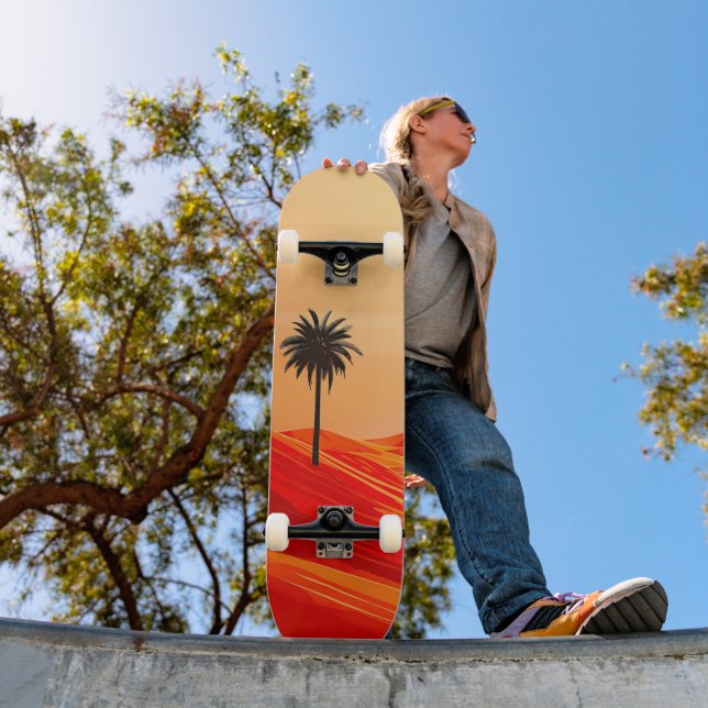 Skate Oásis do Deserto de Verão Minimalista (Ao ar livre 1)