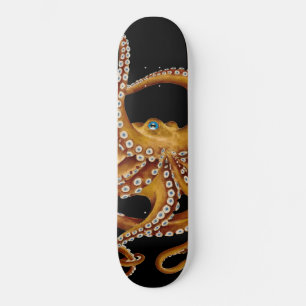 Skate Octopus Azul Olho Negro