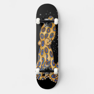 Skate Octopus do Anel Azul e Arte das Bolhas