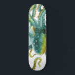 Skate Octopus Green Tentacle Art<br><div class="desc">arte polvo</div>