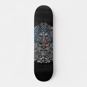 Skate Odin ravens e espadas Viking Mythology bandeira do