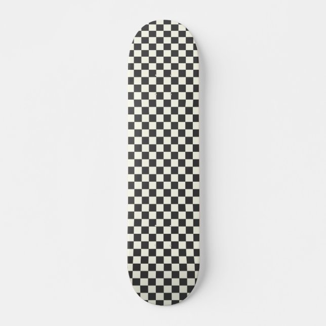 Skate Off Black and Off White Checkerboard (Frente)