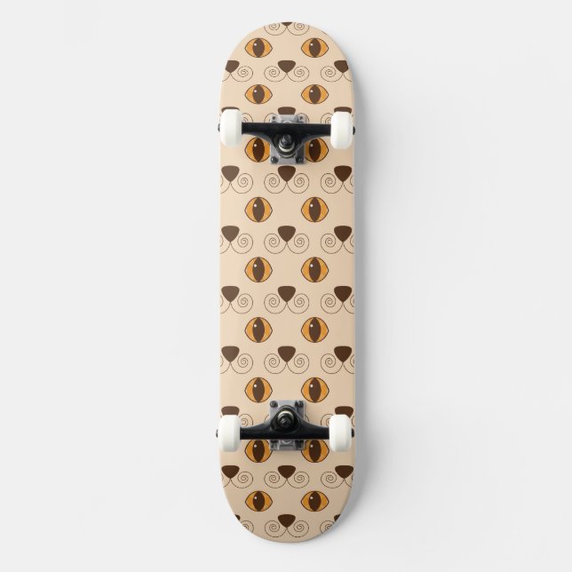 Skate olhais e nariz com bigodes (Frente)