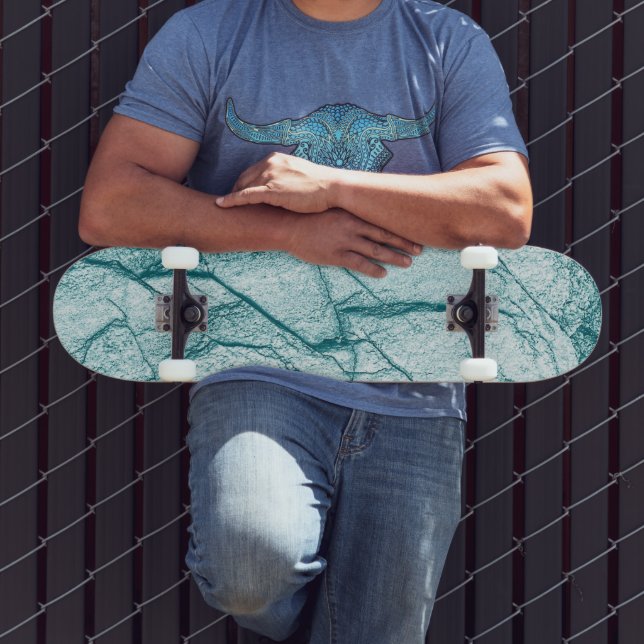 Skate Olhar do Mármaco Turquesa Escuro (Ao ar livre 3)