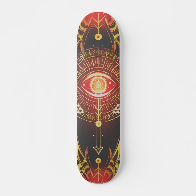 Skate Olho de Eternidade (Vermelho) Arcana Místico Escur (Frente)