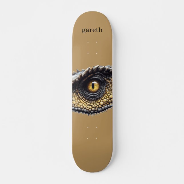 Skate Olho do Dinossauro T Rex Personalizado (Frente)