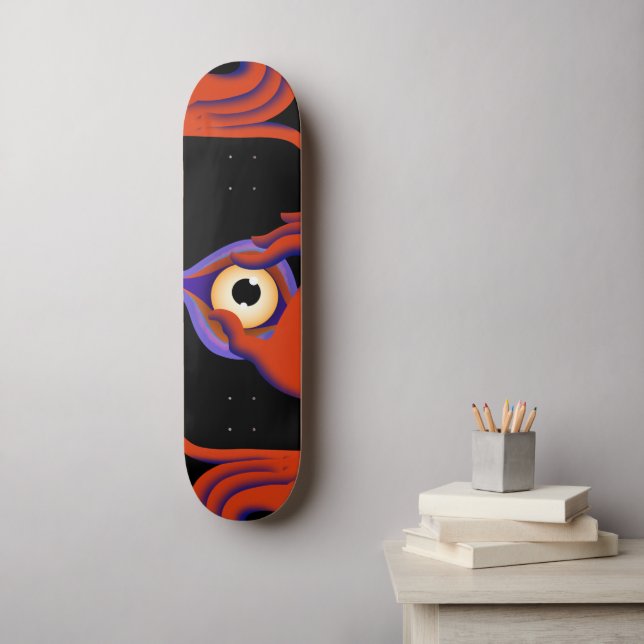 Skate olhos abertos (Arte de parede)
