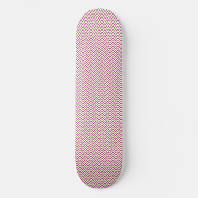 Skate Onda Cor-de-Rosa Verde Feminina (Frente)