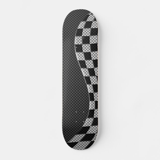 Skate Onda de competência Checkered da bandeira do (Frente)
