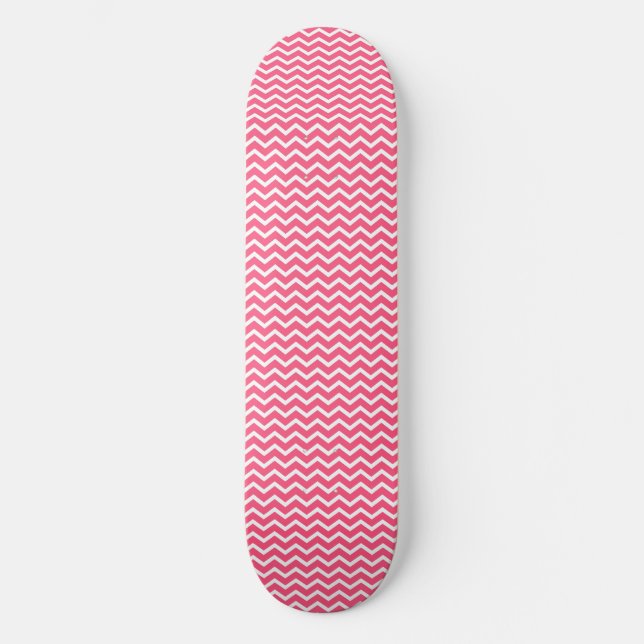 Skate Onda de Padrão Rosa (Frente)