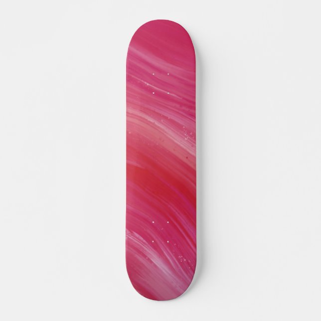 Skate Onda Líquida de Pastel Púrpura Rosa (Frente)
