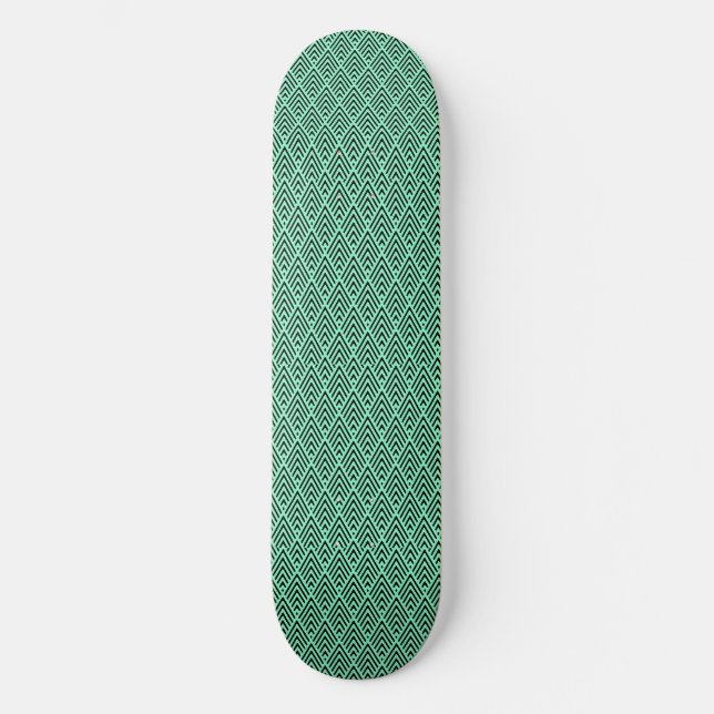 Skate Onda Verde Abstrata (Frente)