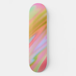 Skate Ondas abstrato azuis cor-de-rosa únicas com tendên