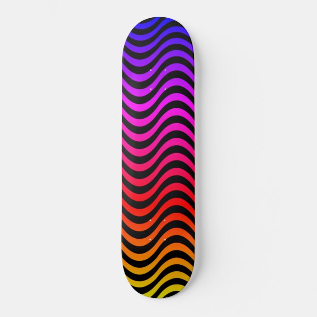 Skate Ondas arco-íris (Frente)